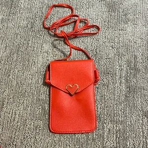 Red purse / phone holder